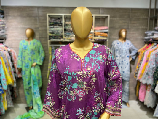 LAWN PRINTED 3 PIECE