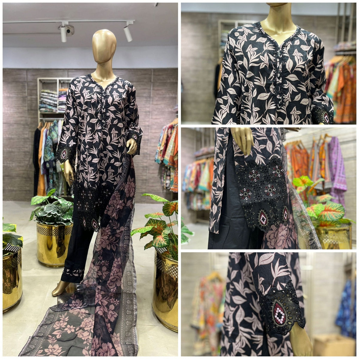 THREE PIECE EMBROIDERED LAWN - WIDE RANGE