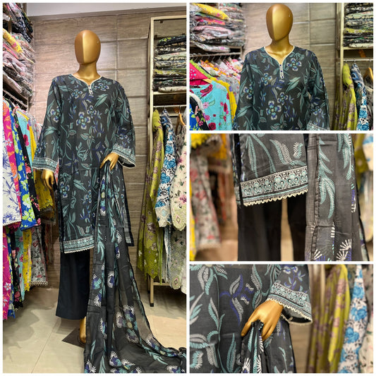 LAWN PRINTED 3 PIECE
