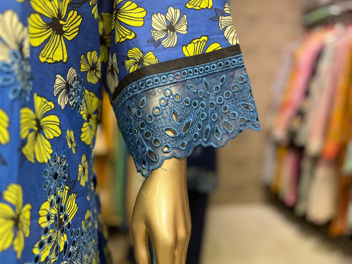 THREE PIECE LAWN EMBROIDERED