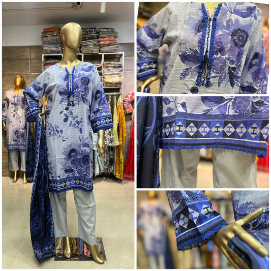 LAWN PRINTED 3 PIECE